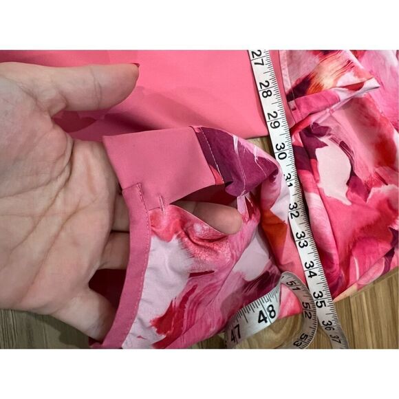 ATHLETA NWT Run With It Printed Jacket Painted Energy Coral Pink Zip plus sz 3X - Picture 8 of 9